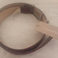 cintura donna Calvin Klein colore marrone con logo