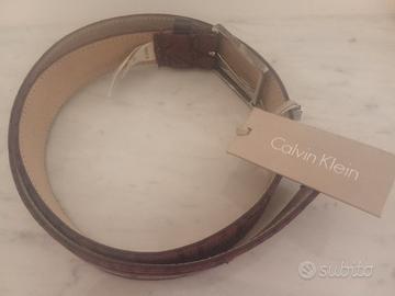 cintura donna Calvin Klein colore marrone con logo