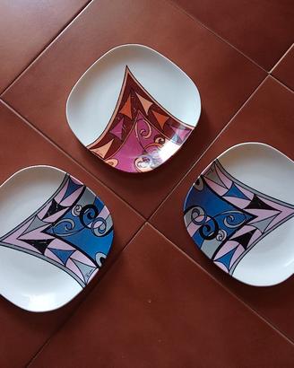 Set piatti design Emilio Pucci x Richard Ginori 