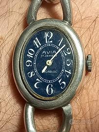 Avia argento 800 orologio donna meccanico vintage 
