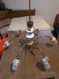 Lampadario vintage stile Capodimonte
