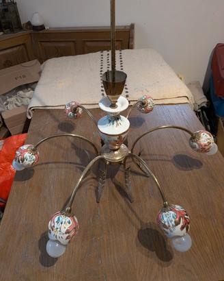 Lampadario vintage stile Capodimonte