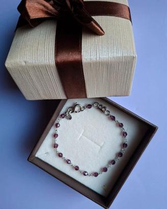 Bracciale Boccadamo. Argento 925 con pietrine