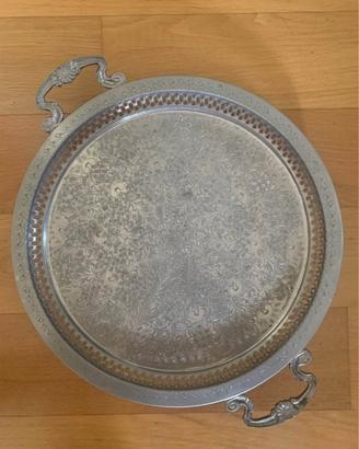 Vassoio grande in silverplate