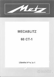 Metz Mecablitz 60 CT-1 - Libretto istruzioni