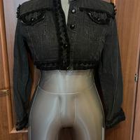 Moschino Milano Vintage Crop Denim Jacket