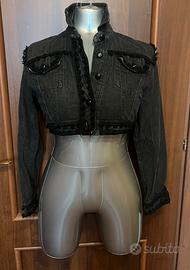 Moschino Milano Vintage Crop Denim Jacket