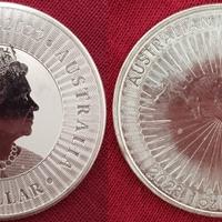 1 Moneta ARGENTO - AUSTRALIA canguro - 9999