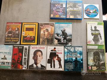 Lotto DVD famosissimi, giochi ps4 e xbox 360