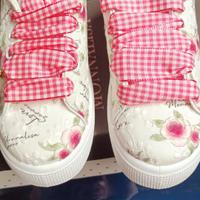 Monnalisa scarpe nuove 30 bianche fiori