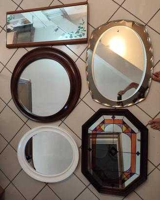 Specchi varie forme e dimensioni