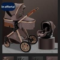 Passeggino royal 3 in 1 colore rosa cipria