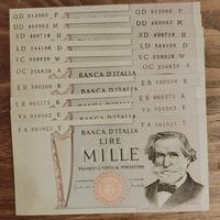 Banconote 1000 lire Giuseppe Verdi