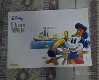 Folder filatelico 90 anni Topolino