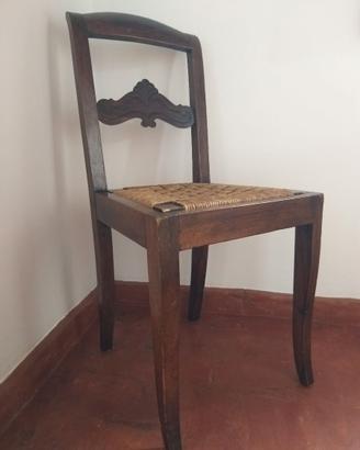 Antica Sedia Da Scrivania Del 1700