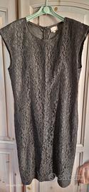 Vestito tubino pizzo nero