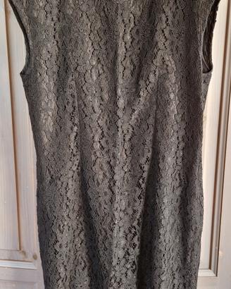 Vestito tubino pizzo nero
