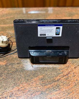 Altoparlante e radio AM/FM Sony per iPod / iPhone
