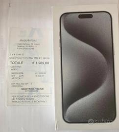 IPHONE 15 PRO MAX 1TB NERO