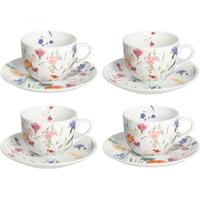 set 4 tazze cappuccino con piatto andrea fontebass