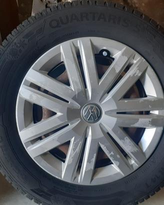 2 cerchi + gomme volkswagen polo