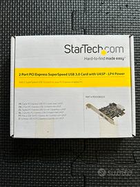 Scheda PCI Express USB 3.0 StarTech 2 porte, nuova