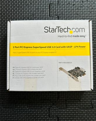 Scheda PCI Express USB 3.0 StarTech 2 porte, nuova