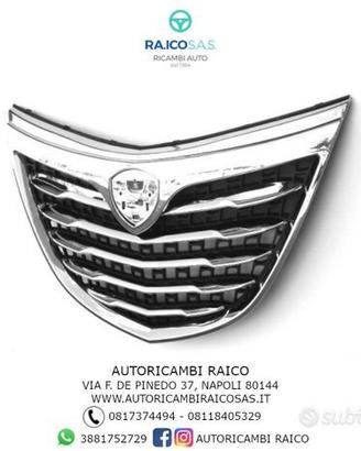 Griglia Anteriore Lancia Y Ypsilon 2011 Cromata