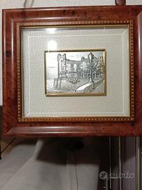 Quadro Argento 925 Alliani - Castello di Miramare 