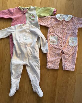 Set body invernali neonata 12/15 mesi