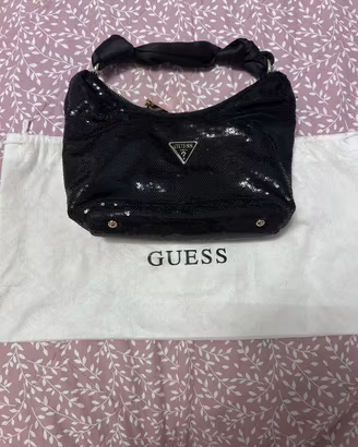 Borsa nera Guess con paillettes