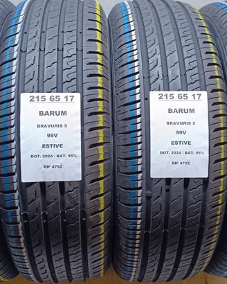4 GOMME 215 65 17 BARUM 2024 RIF4792
