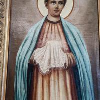 olio su tela di san arcisio primi novecento.