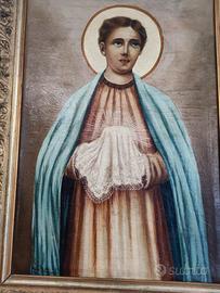 olio su tela di san arcisio primi novecento.