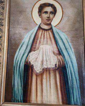 olio su tela di san arcisio primi novecento.