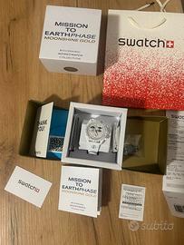 Swatch Omega Mission to EarthPhase Moonshine Gold