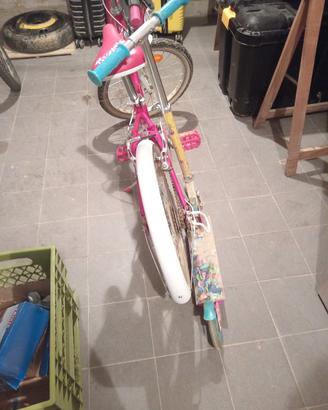 Bicicletta ruota 16 da aggiustare cuscinetti ruote