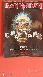 Calendario iron maiden 1989