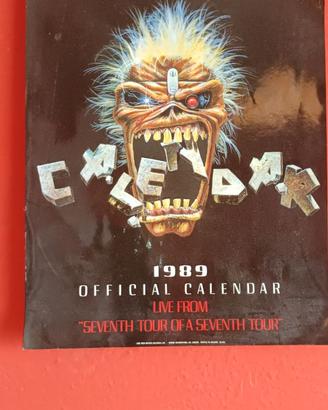 Calendario iron maiden 1989
