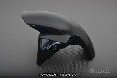 Parafango Anteriore Per Kawasaki ZX6R (2005-2008) E ZX-10R (2004-2007) – ABS Nero, Protezione Da Fango E Acqua