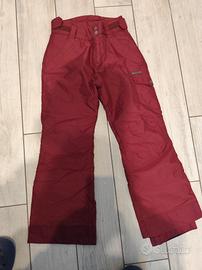 Tuta neve rossa tg 10 anni 