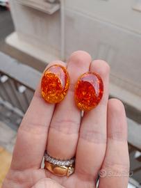 Orecchini stile ambra