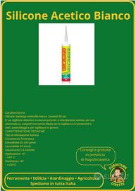 30 cartucce di silicone acetico bianco