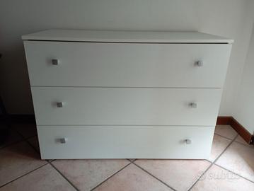 Comò bianco + specchio