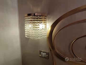 Lampadario in cristallo + 2 applique coordinate