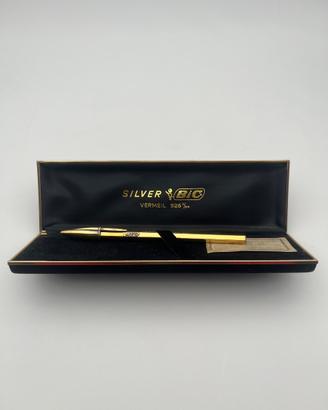 RARA ~ Vintage Penna BIC~Silver Vermeil P.Oro 925.