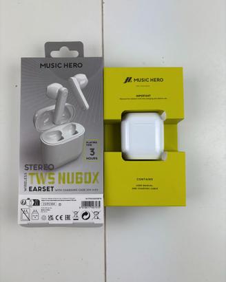 Auricolari SBS Music Hero Bluetooth Bianchi