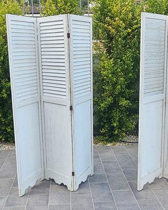 2 separè in legno bianco