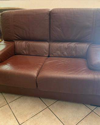 Divano 2 posti in pelle 150X90