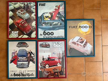 Stampe Fiat Vintage 40x30